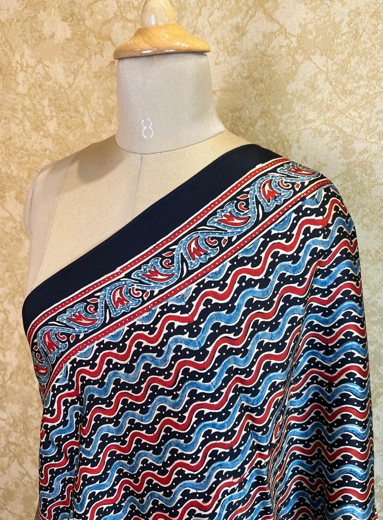 Premium Ajrakh Modal Stoles 5071