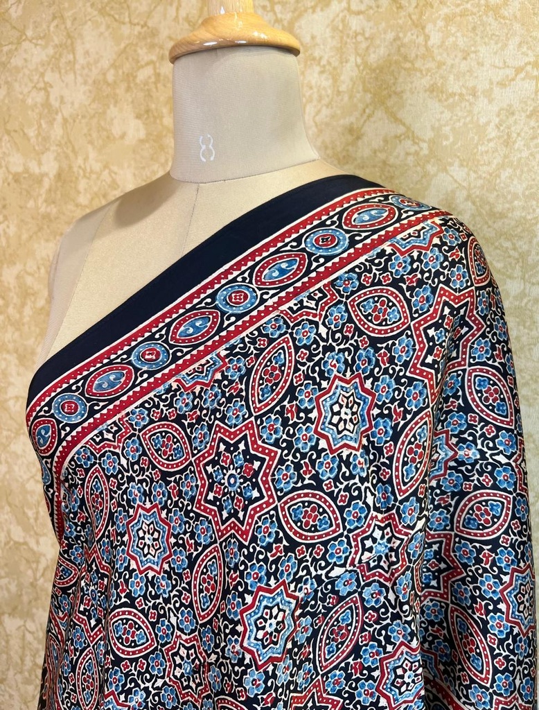 Premium Ajrakh Modal Stole 5071
