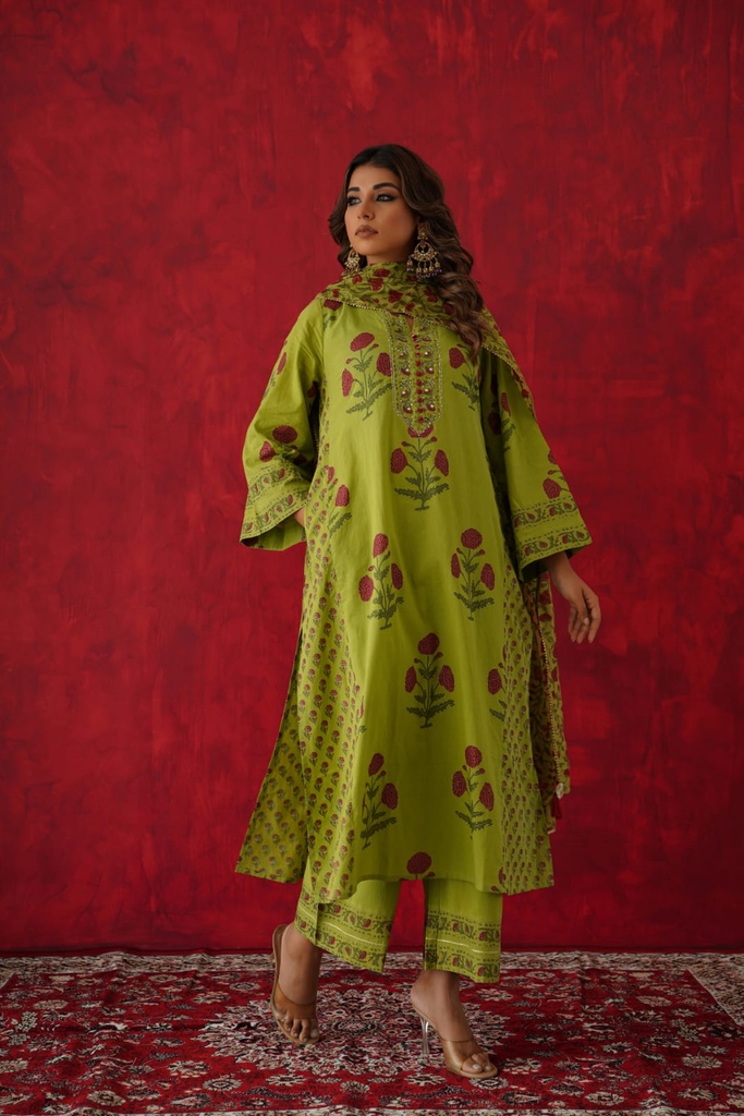 Premium Cotton Kurti Sets 4609