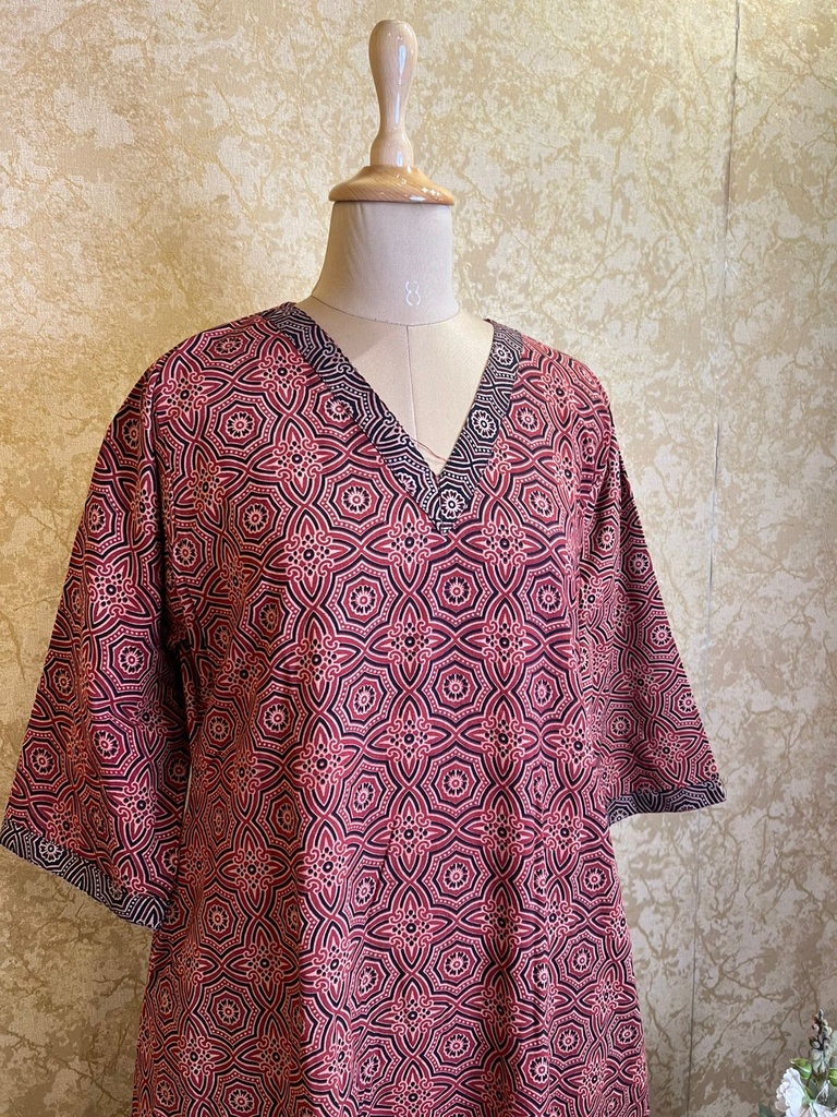 Ajrakh Cotton Aline Kurtis 5055