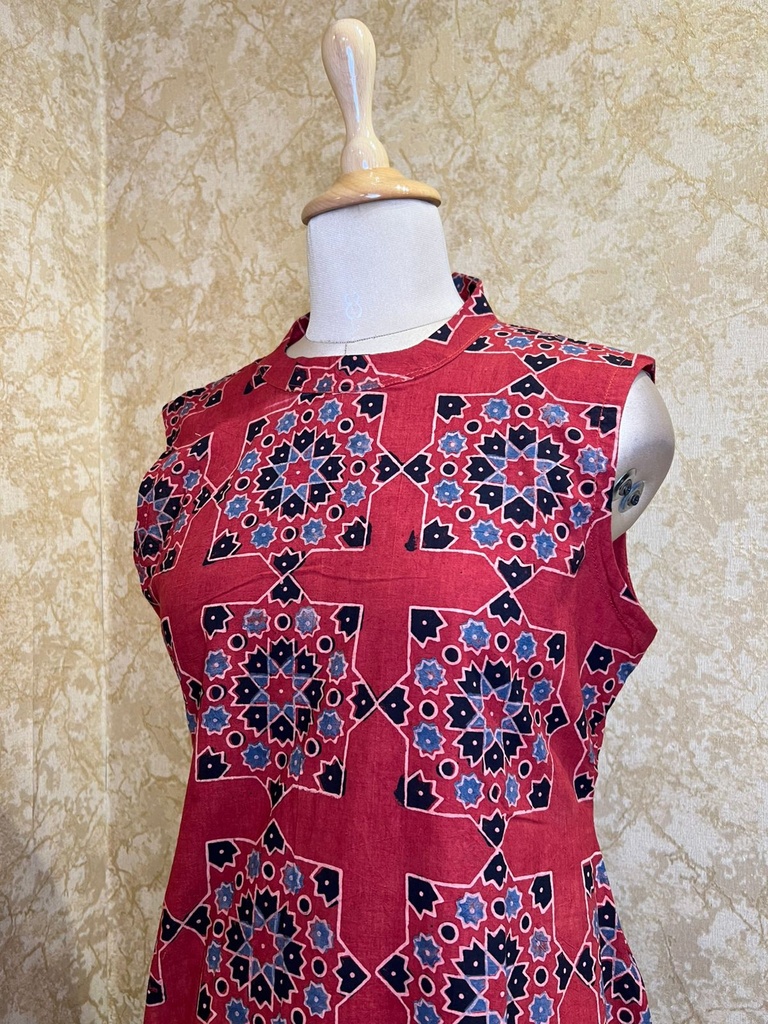 Ajrakh Cotton Kurti Sets 5055