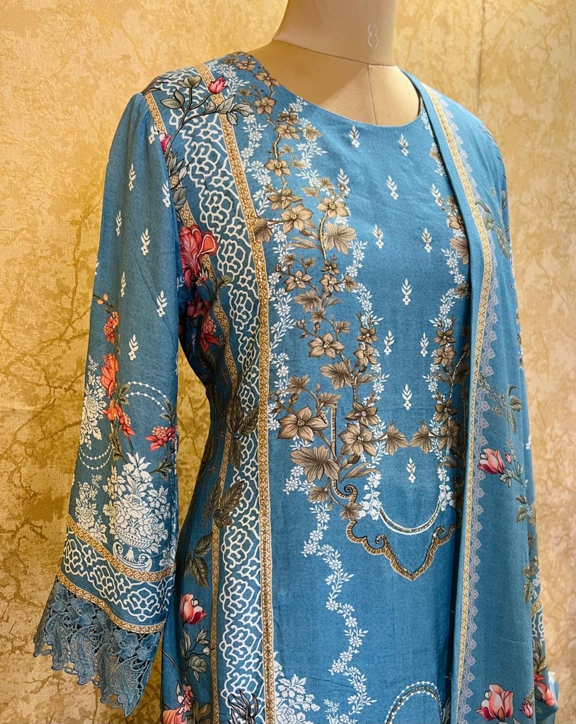 Muslin Kurti Sets 4609