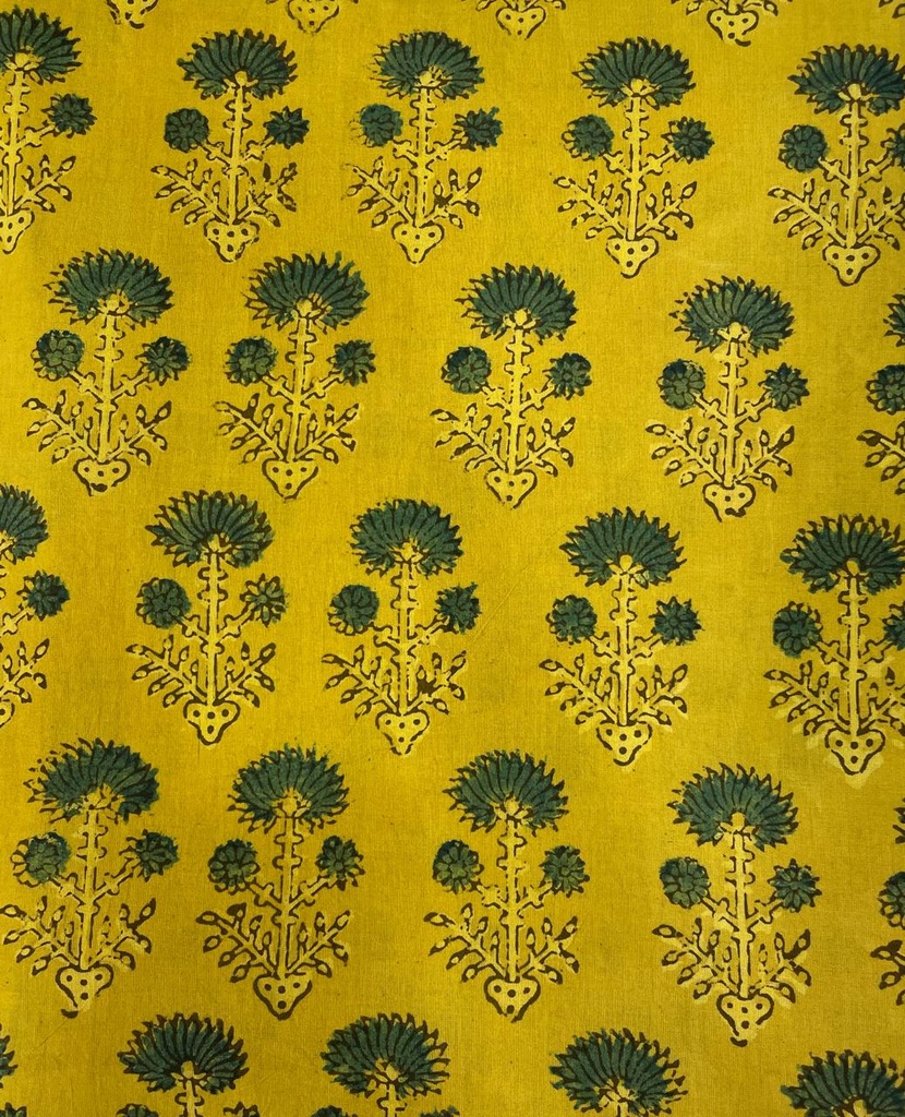  Ajrakh Handblock printed Cotton fabric 5021