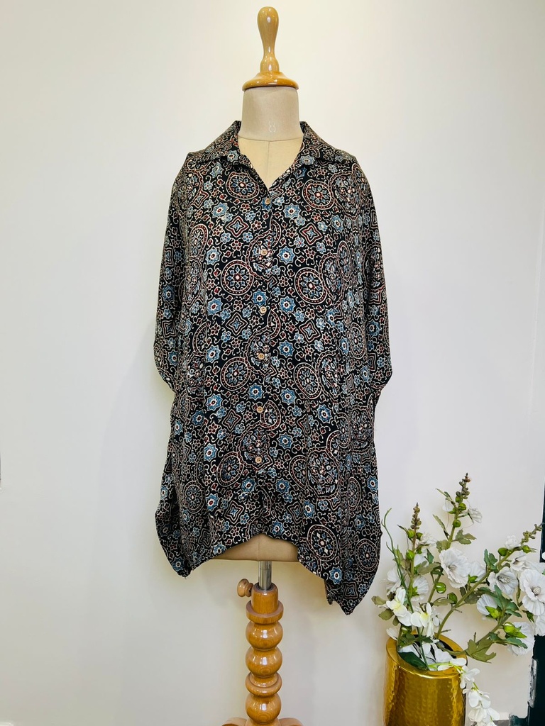 Ajrakh Shirt Kaftans 5015