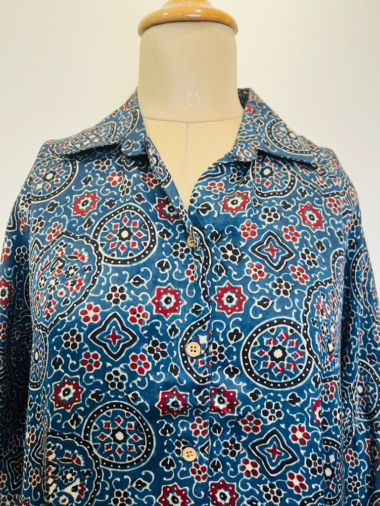 Ajrakh Shirt Kaftans 5015