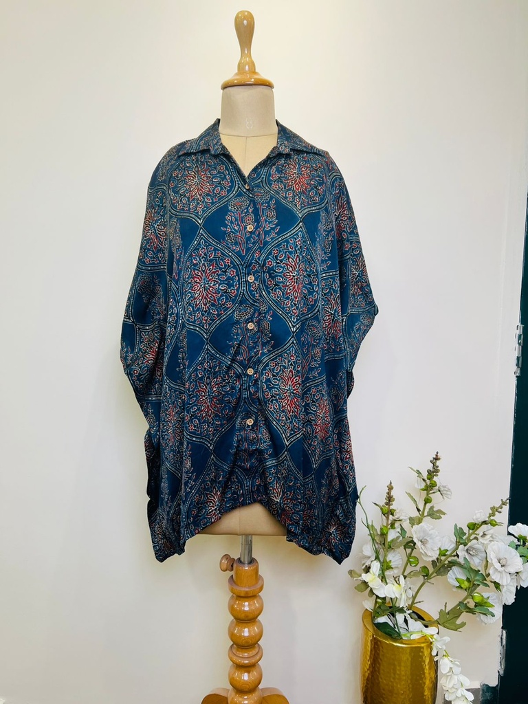 Ajrakh Shirt Kaftans 5015