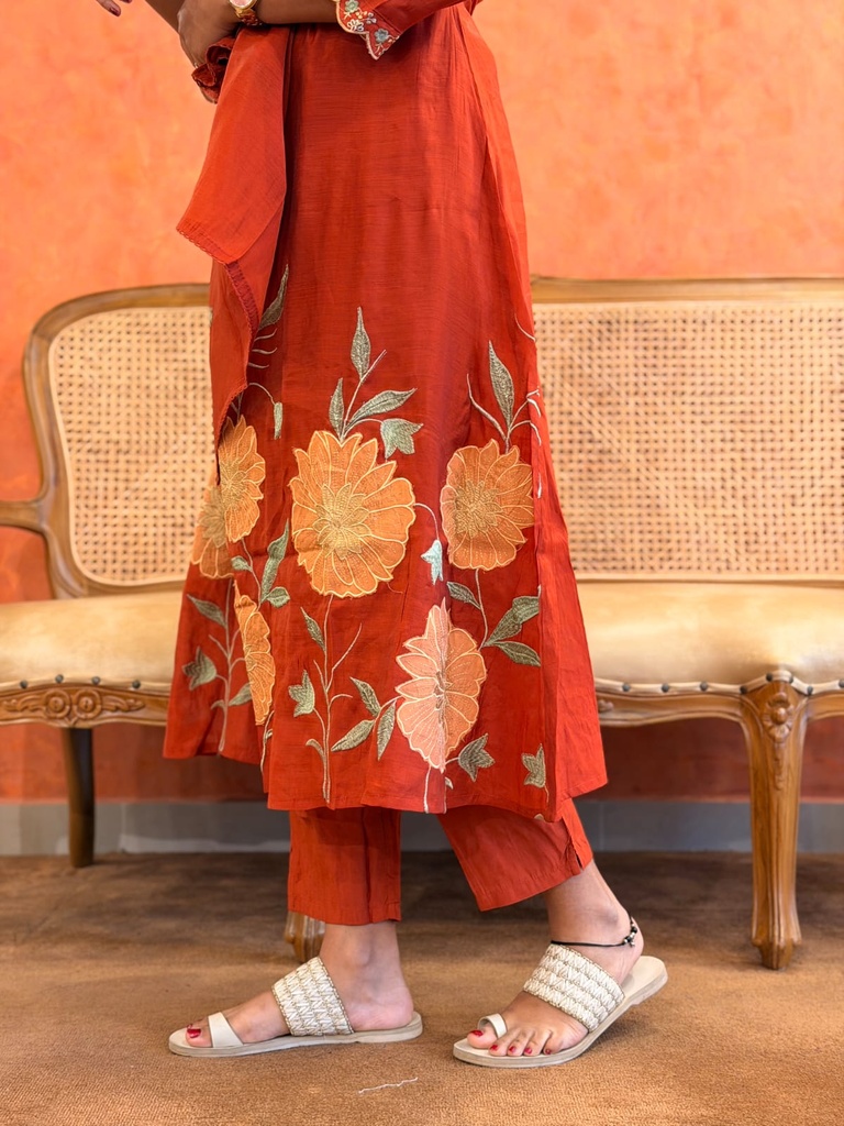 Mul Chanderi Kurti Sets 4609 