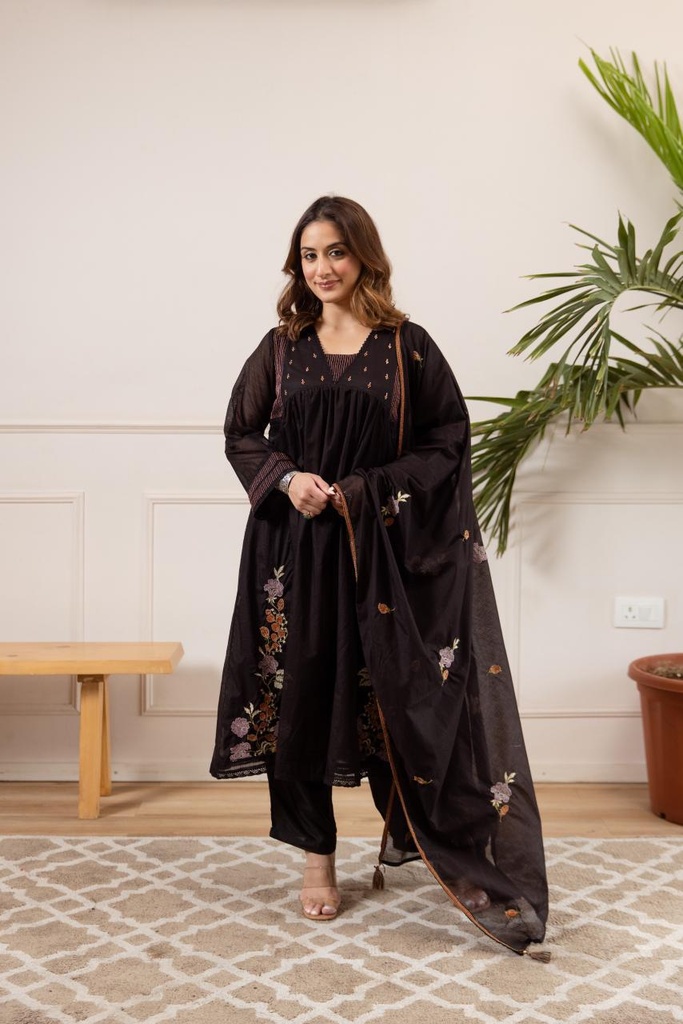 Premium Chanderi Cotton Kurti Sets 4609