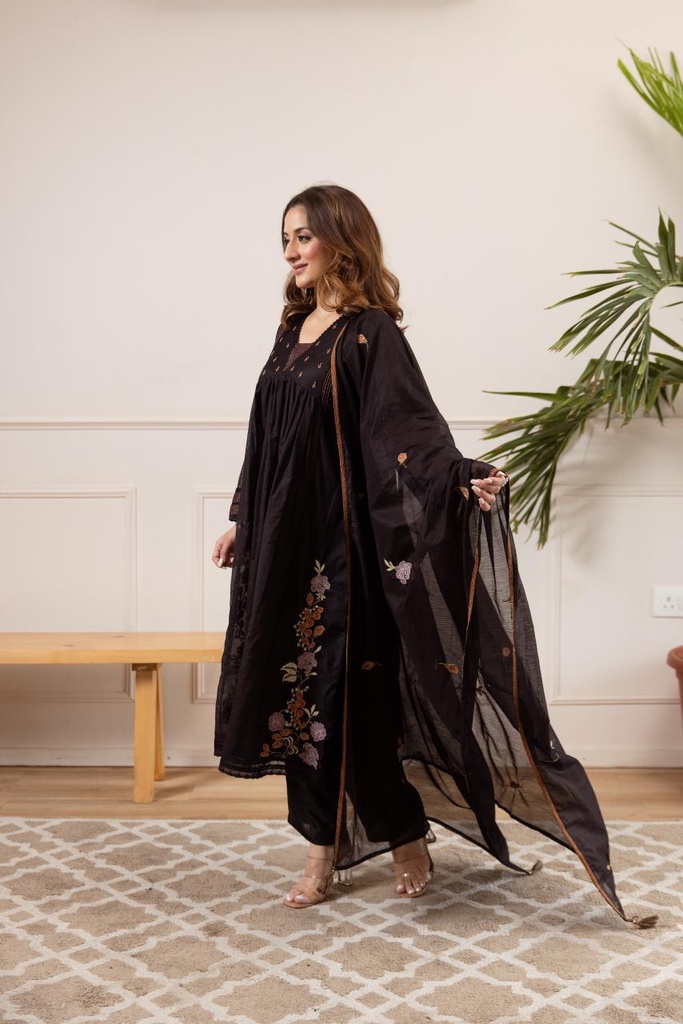 Premium Chanderi Cotton Kurti Sets 4609