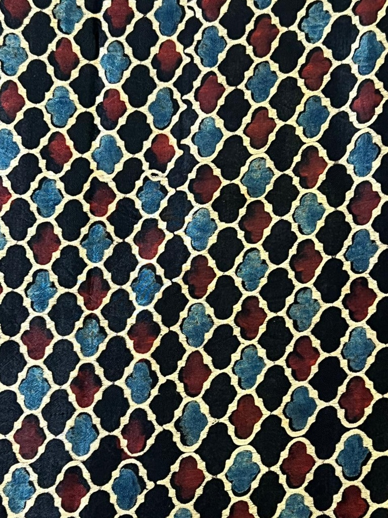 Ajrakh Mashru Fabric 4215
