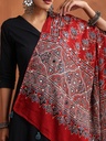 Ajrakh Mirror work  Silk Dupatta 5035 