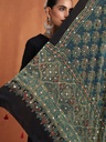 Ajrakh Mirror work  Silk Dupatta 5035 