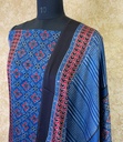 Ajrakh Modal Silk Top and Dupatta Set 5048