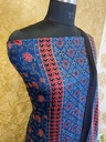 Ajrakh Modal Silk Top and Dupatta Set 5048