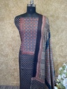 Ajrakh Modal Silk Top and Dupatta Set 5048