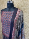 Ajrakh Modal Silk Top and Dupatta Set 5048