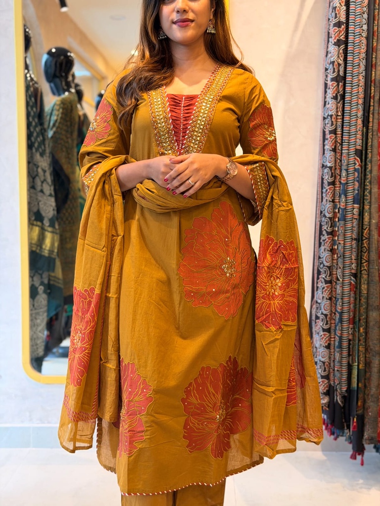 Premium Cotton  Kurti Sets 4609