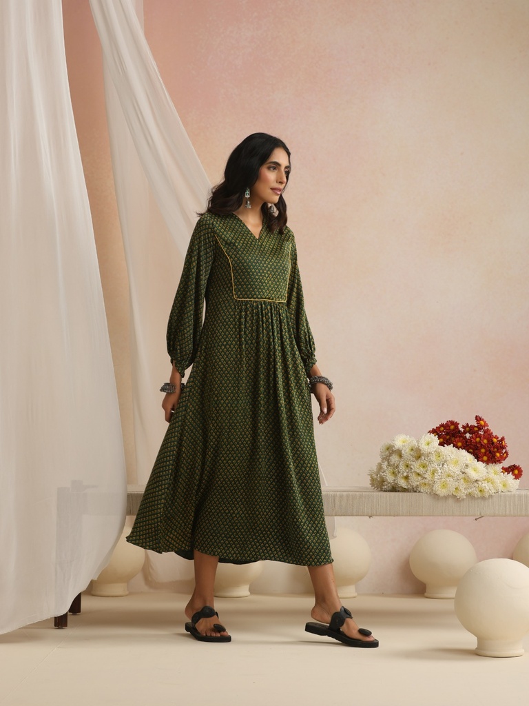 Premium Modal Silk Dress 5053