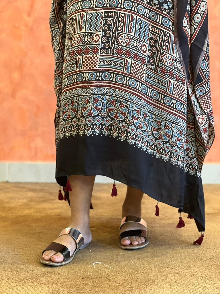 Ajrakh Silk Kaftans 4801
