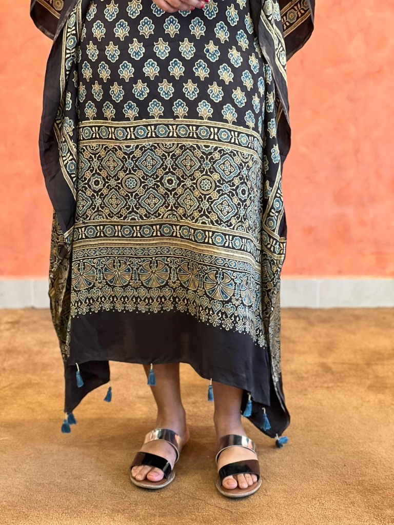 Ajrakh Silk Kaftans 4801