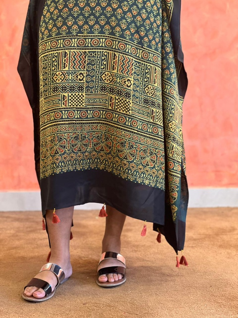 Ajrakh Silk Kaftans 4801