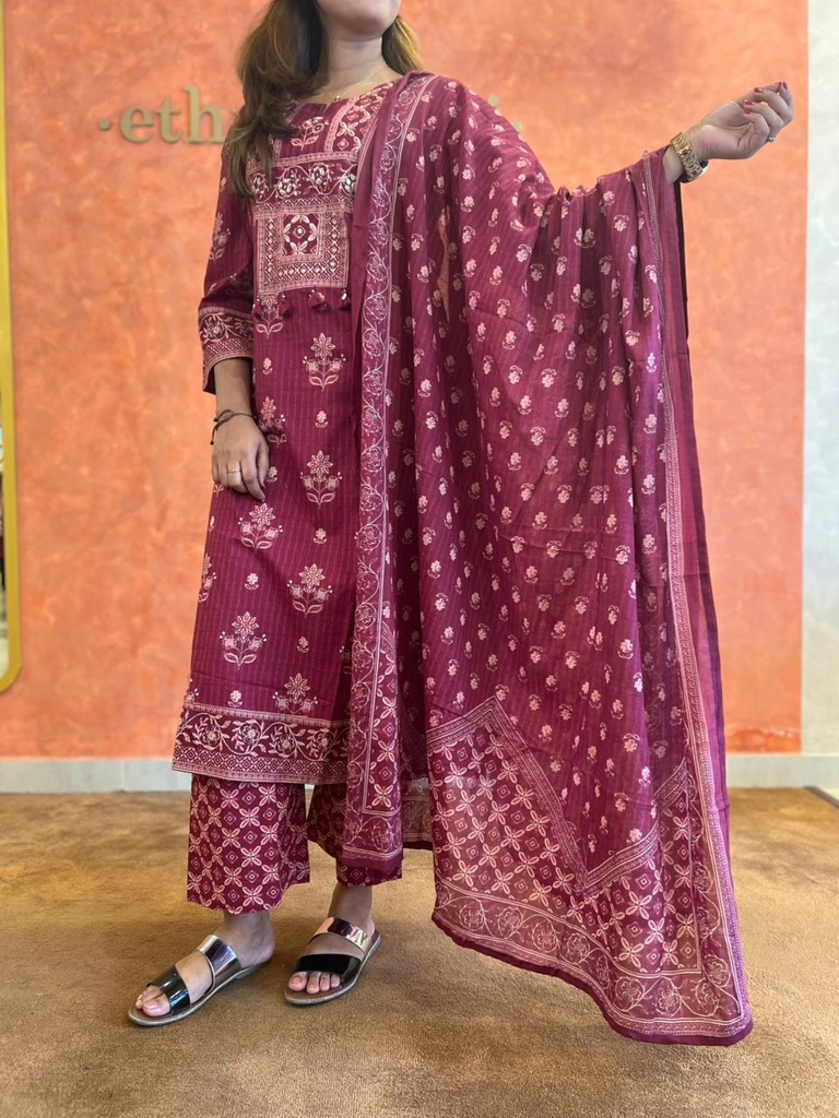 Premium Cotton  Kurti Sets 5609