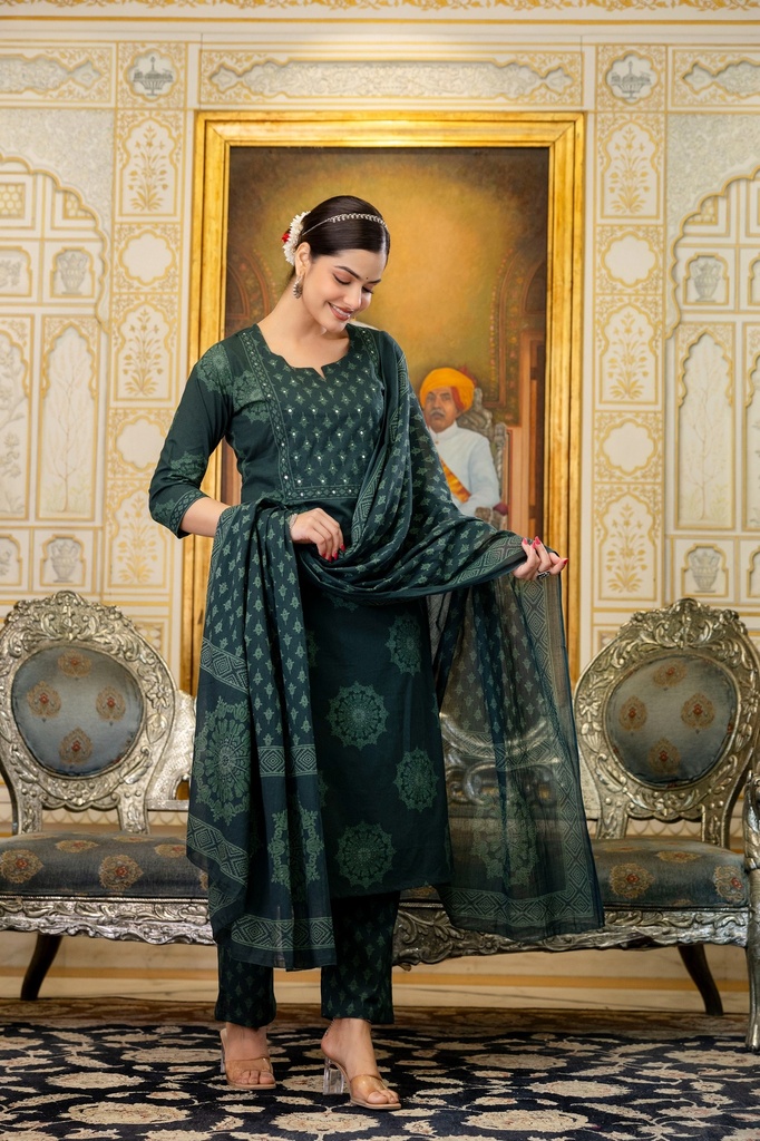 Cotton Kurti Sets 5043