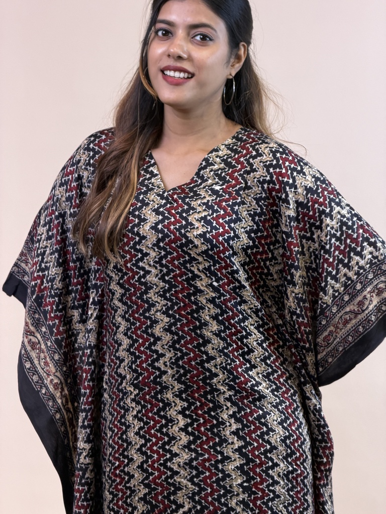 Ajrakh Silk Kaftans 4801