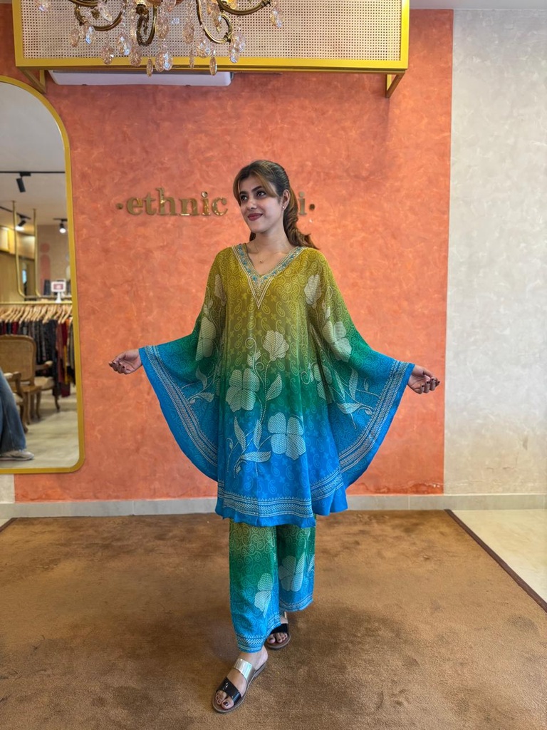 Crepe Silk Kaftans 5028