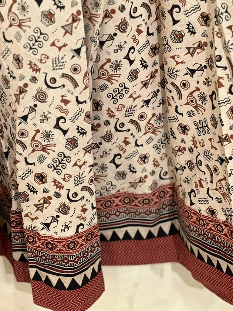 Ajrakh Cotton Skirts 4556