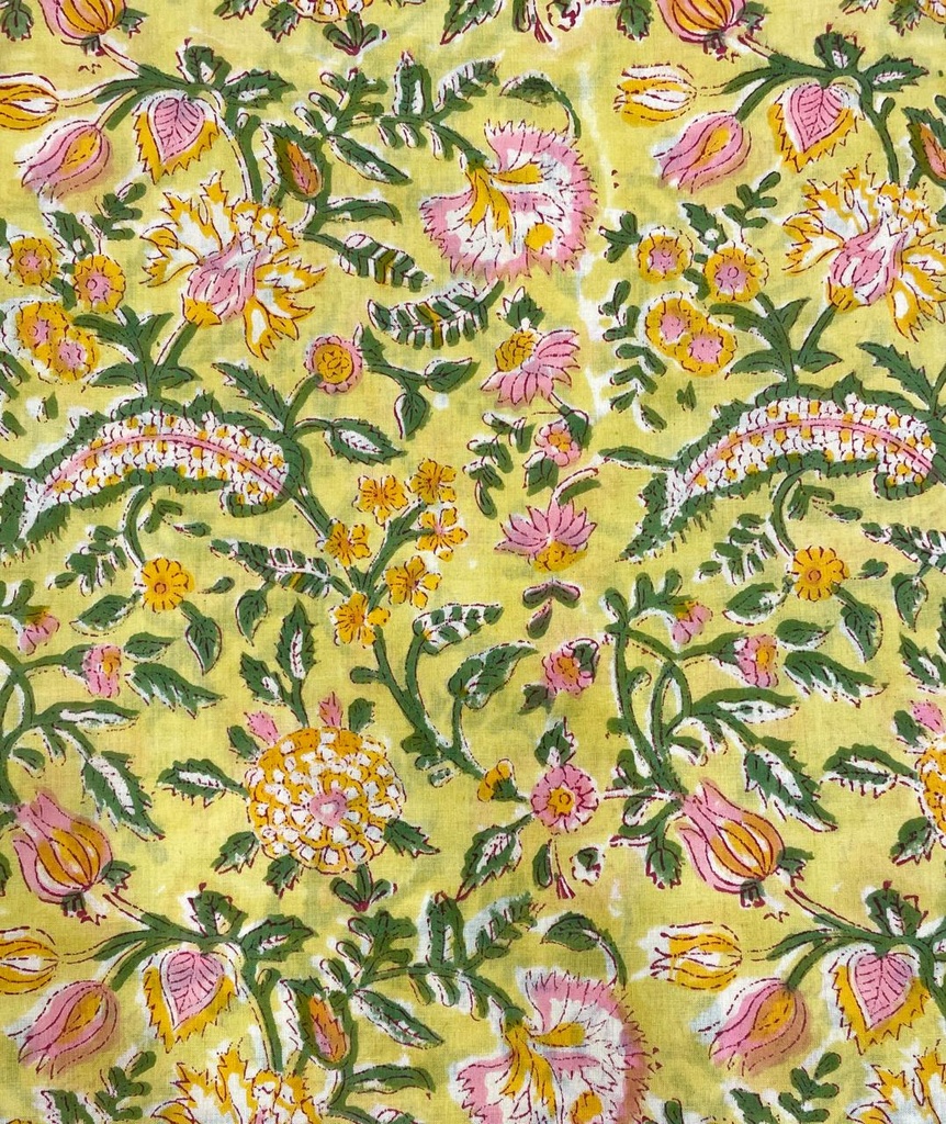 Bagru HandBlock Printed Cotton fabric 5023