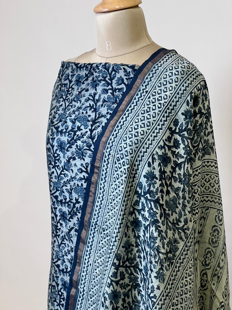 Maheshwari Silk Suits 5025 Tale Blue