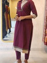Cotton Kurti Sets 5043 Maroon 2