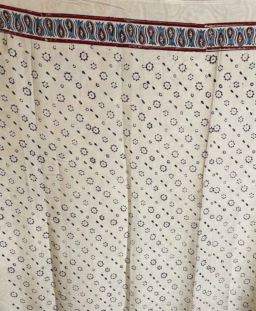 Ajrakh Modal Silk Sarees 5033