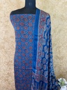 Ajrakh Modal Silk Top And Dupatta Set 5041