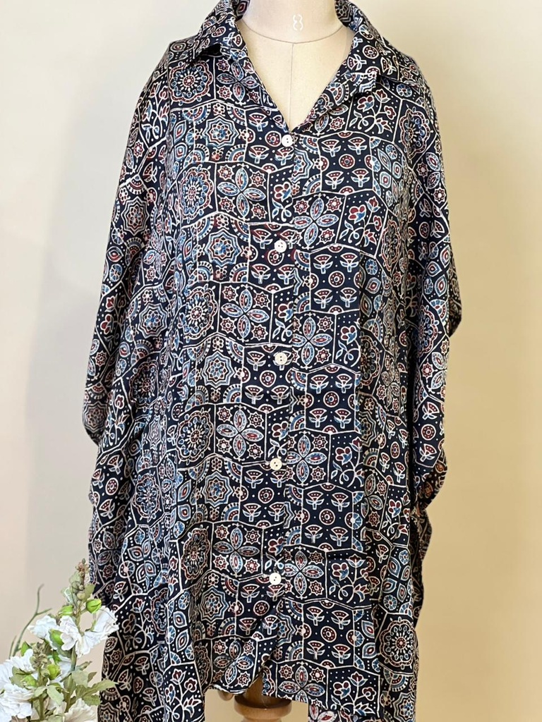 Ajrakh Modal Shirt Kaftans 5015