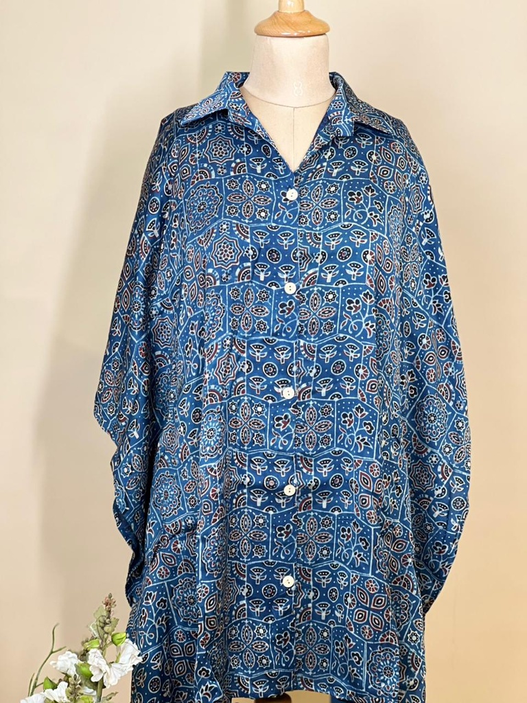 Ajrakh Modal Shirt Kaftans 5015