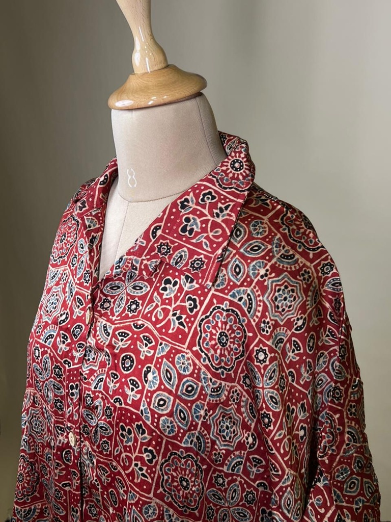Ajrakh Modal Shirt Kaftans 5015