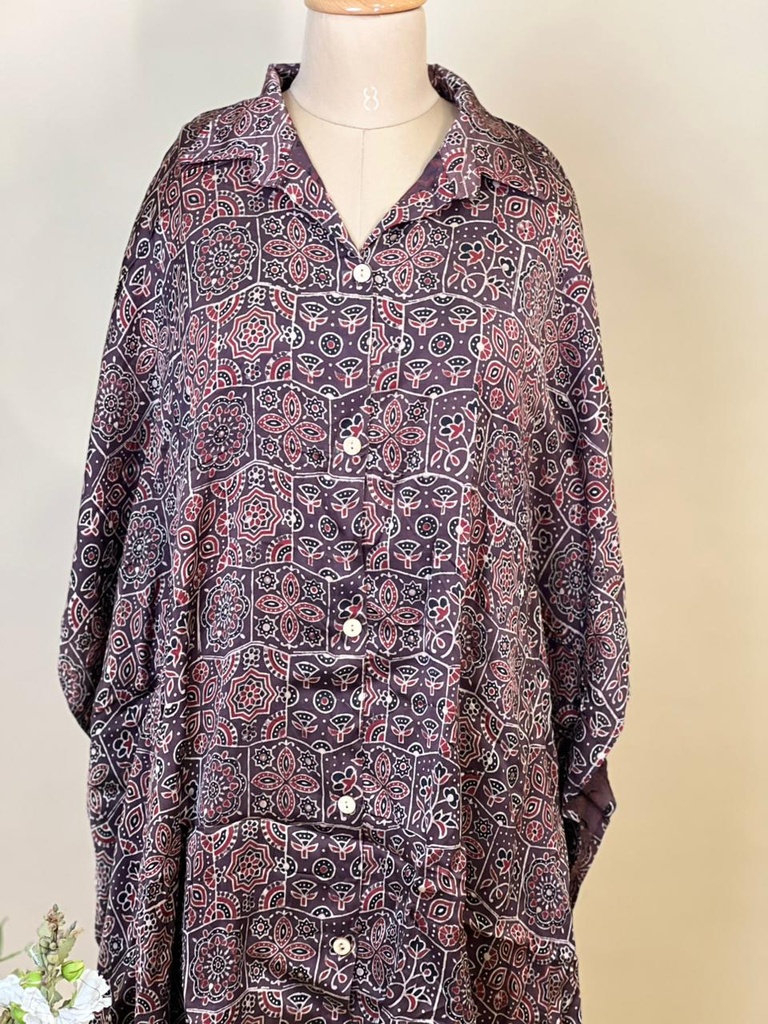Ajrakh Modal Shirt Kaftans 5015