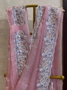 Soft Organza Embroidered Saree 5018