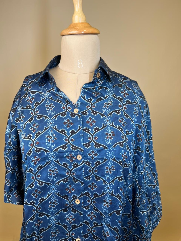 Ajrakh Modal Shirt Kaftans 5015