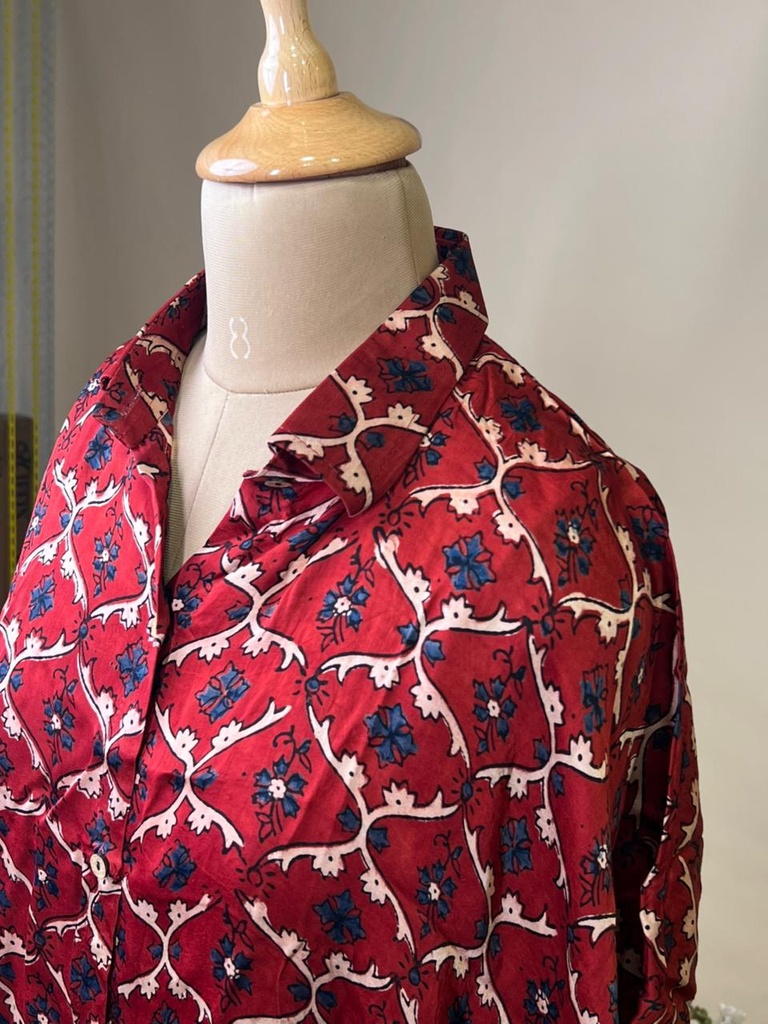 Ajrakh Modal Shirt Kaftans 5015