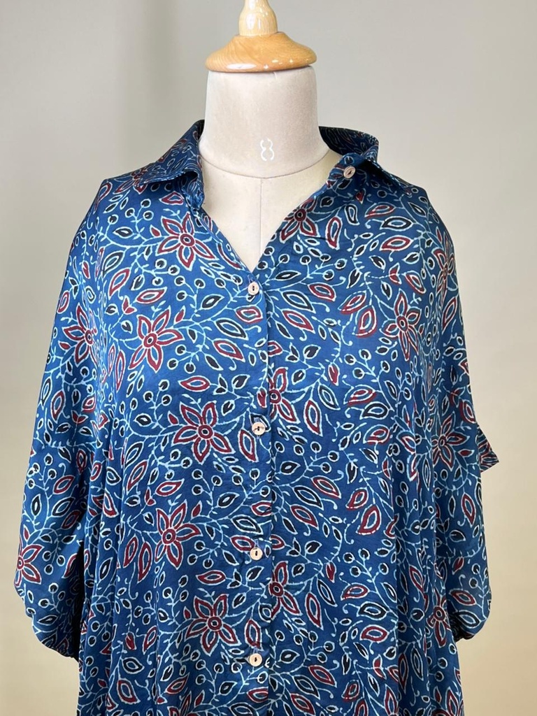 Ajrakh Modal Shirt Kaftans 5015