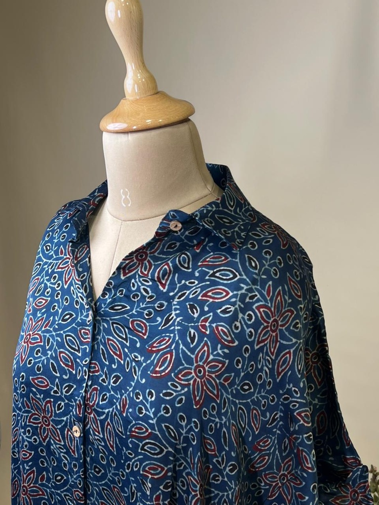 Ajrakh Modal Shirt Kaftans 5015