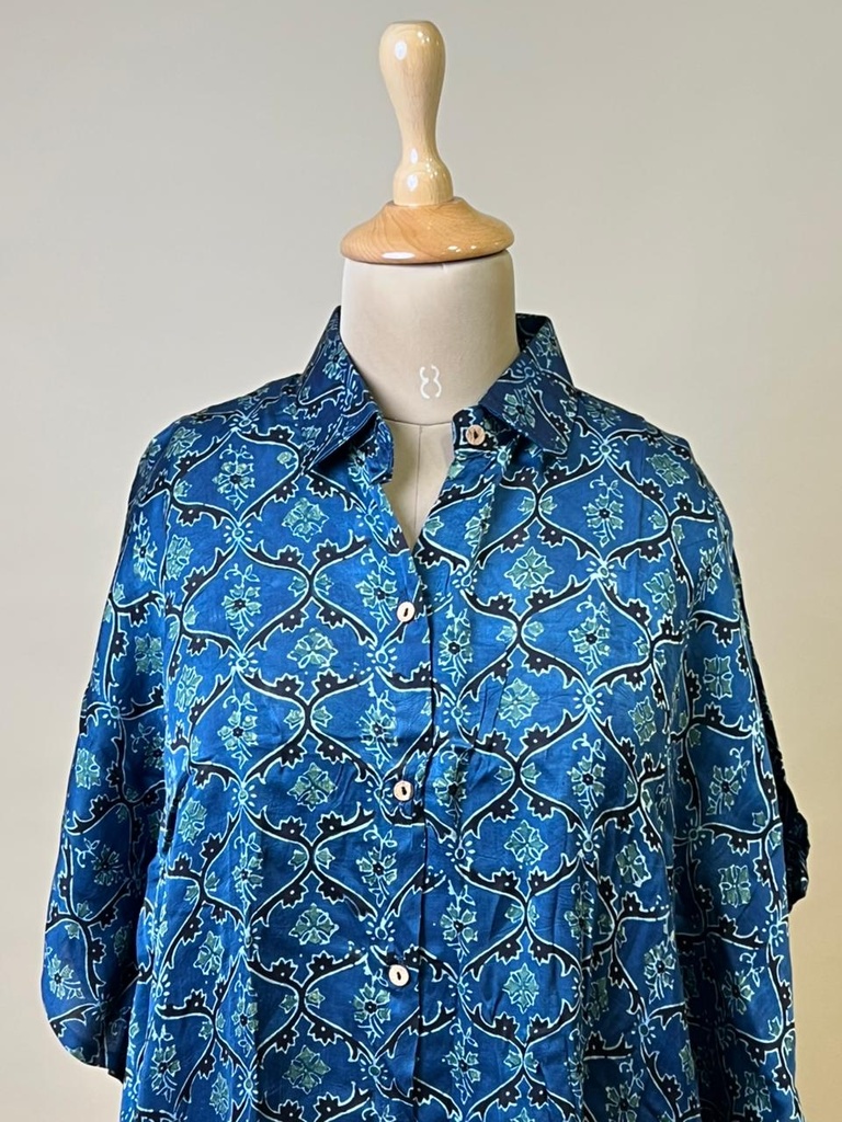 Ajrakh Modal Shirt Kaftans 5015