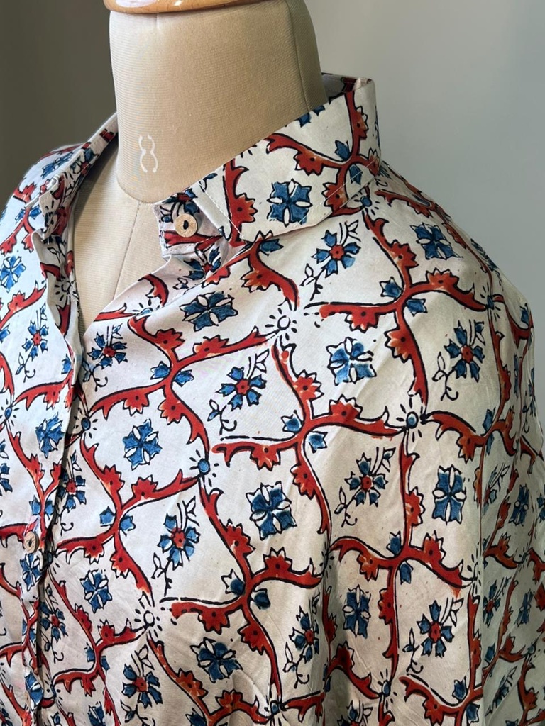 Ajrakh Modal Shirt Kaftans 5015