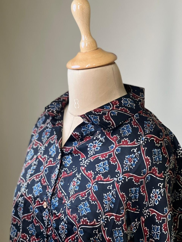 Ajrakh Modal Shirt Kaftans 5015
