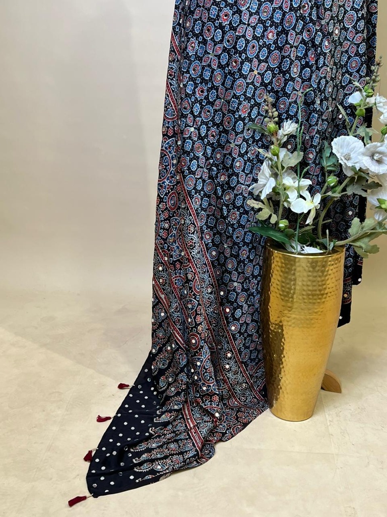 Ajrakh Mirrror Dupatta 5035 