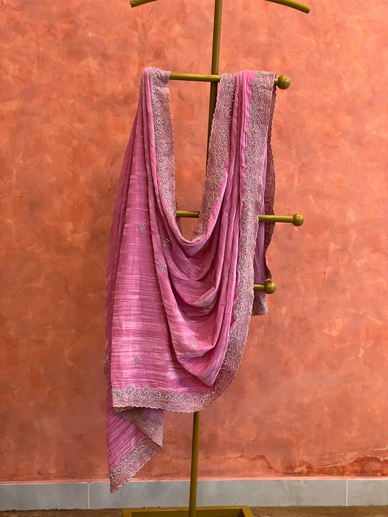 Premium Velvet Dupatta 4781 Pink
