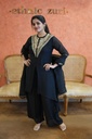 Designer Organza Kurti Sets 5046 Black 